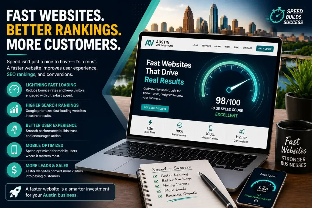 fast loading website design Austin TX