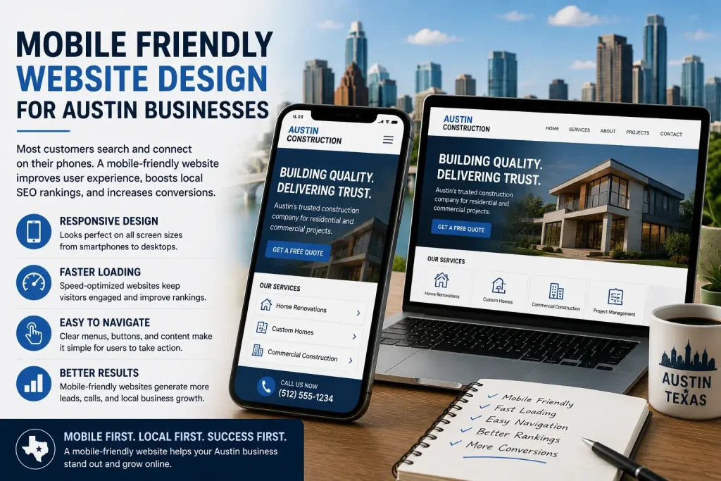 mobile friendly website design for Austin businesses