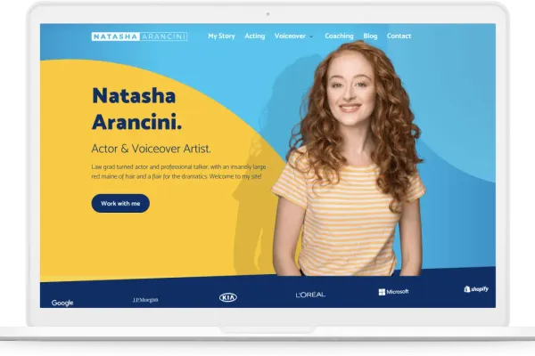 Natasha Arancini website design project