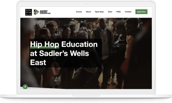 Sadlers Wells website project